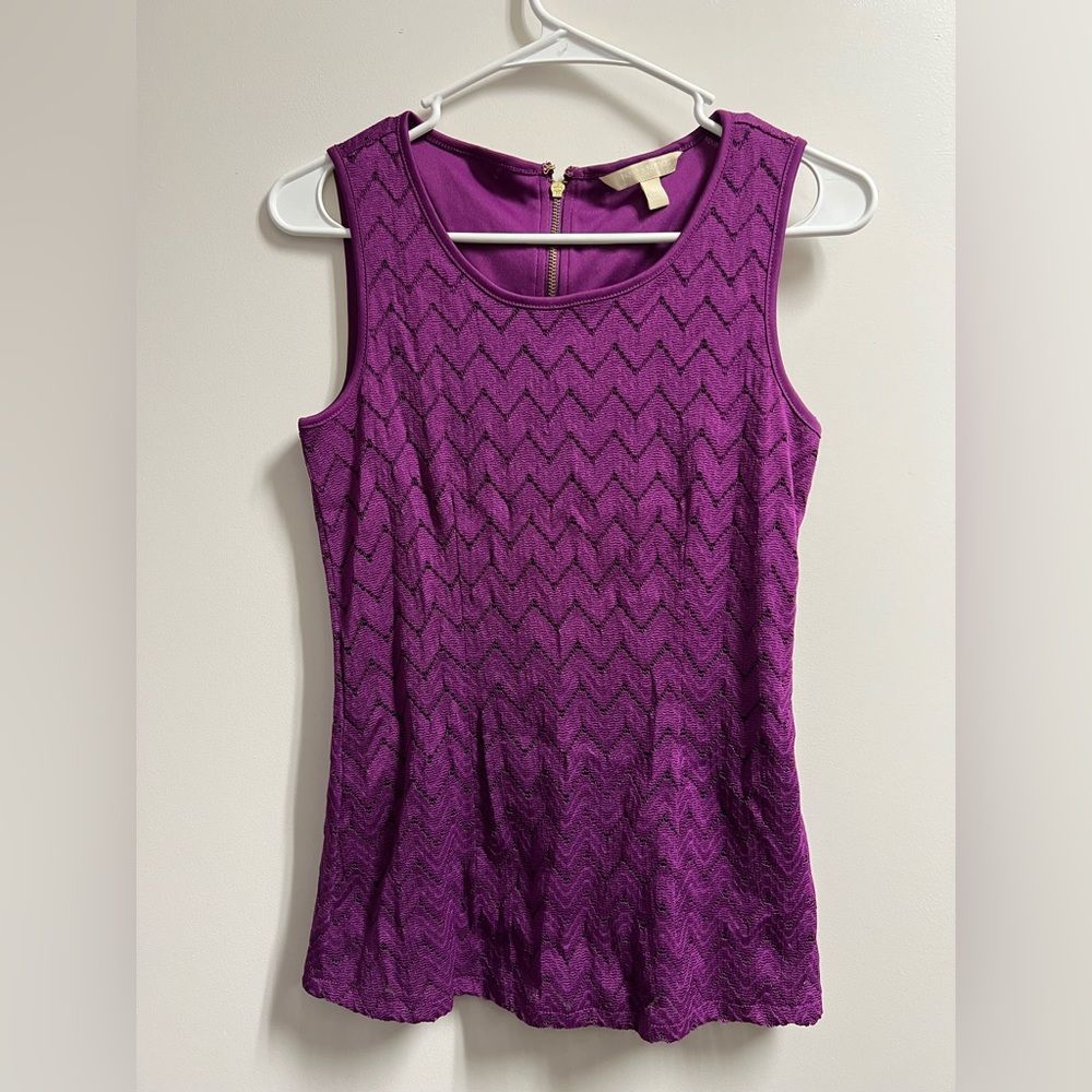Banana Republic Purple Lace Tank Size 2
